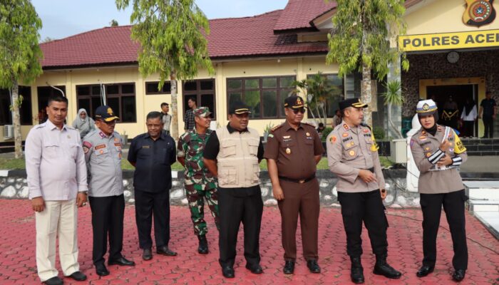 Polres Aceh Besar Gelar Apel Pasukan Operasi Keselamatan Seulawah 2024