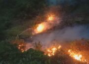 Lagi Karhutla Terjadi Di Lereng Gunung Sisi Jalan Banda Aceh-Calang