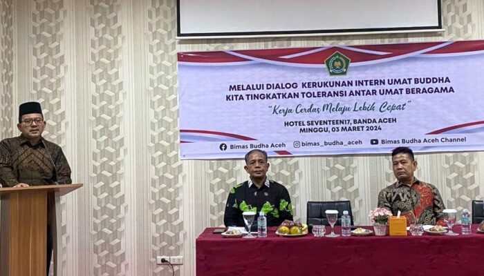 Buka Dialog Intern Umat Beragama Buddha, Kakanwil Minta Rawat Kerukunan