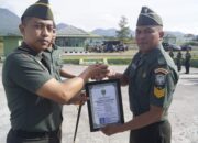 Dandim 0119/BM Pimpin Acara Korps Raport Pindah Satuan Dan Terima Personel Baru