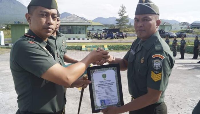 Dandim 0119/BM Pimpin Acara Korps Raport Pindah Satuan Dan Terima Personel Baru