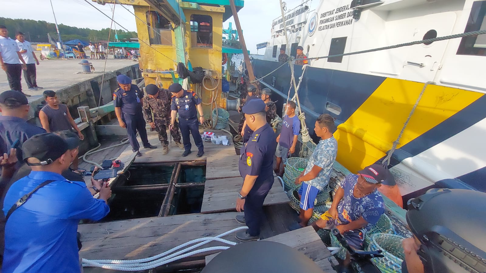 HIU 16 Amankan Kapal Ikan Malaysia Di Selat Malaka