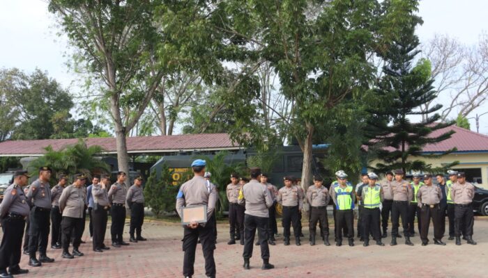 Polres Langkat Apel Perketat Pam Pleno Terakhir 