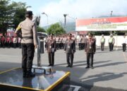 AKBP R Doni Sumarsono Pimpin Upacara Wisuda Purna Bhakti Personel Polres Agara