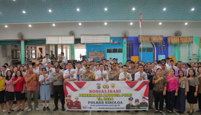 Polres Sibolga Sosialisasi Tertib Lalu Lintas Dan Rekrutmen Anggota Polri