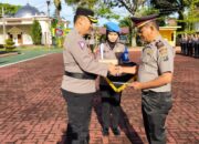 Kapolres Simalungun Pimpin Upacara Kenaikan Pangkat