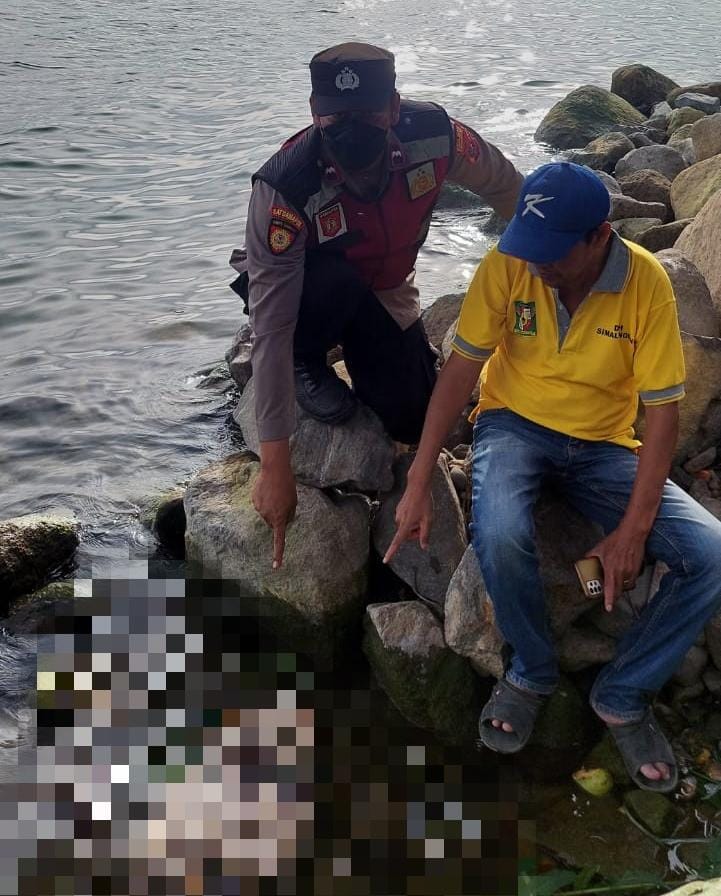Polsek Purba Gercep Evakuasi Potongan Tubuh Manusia