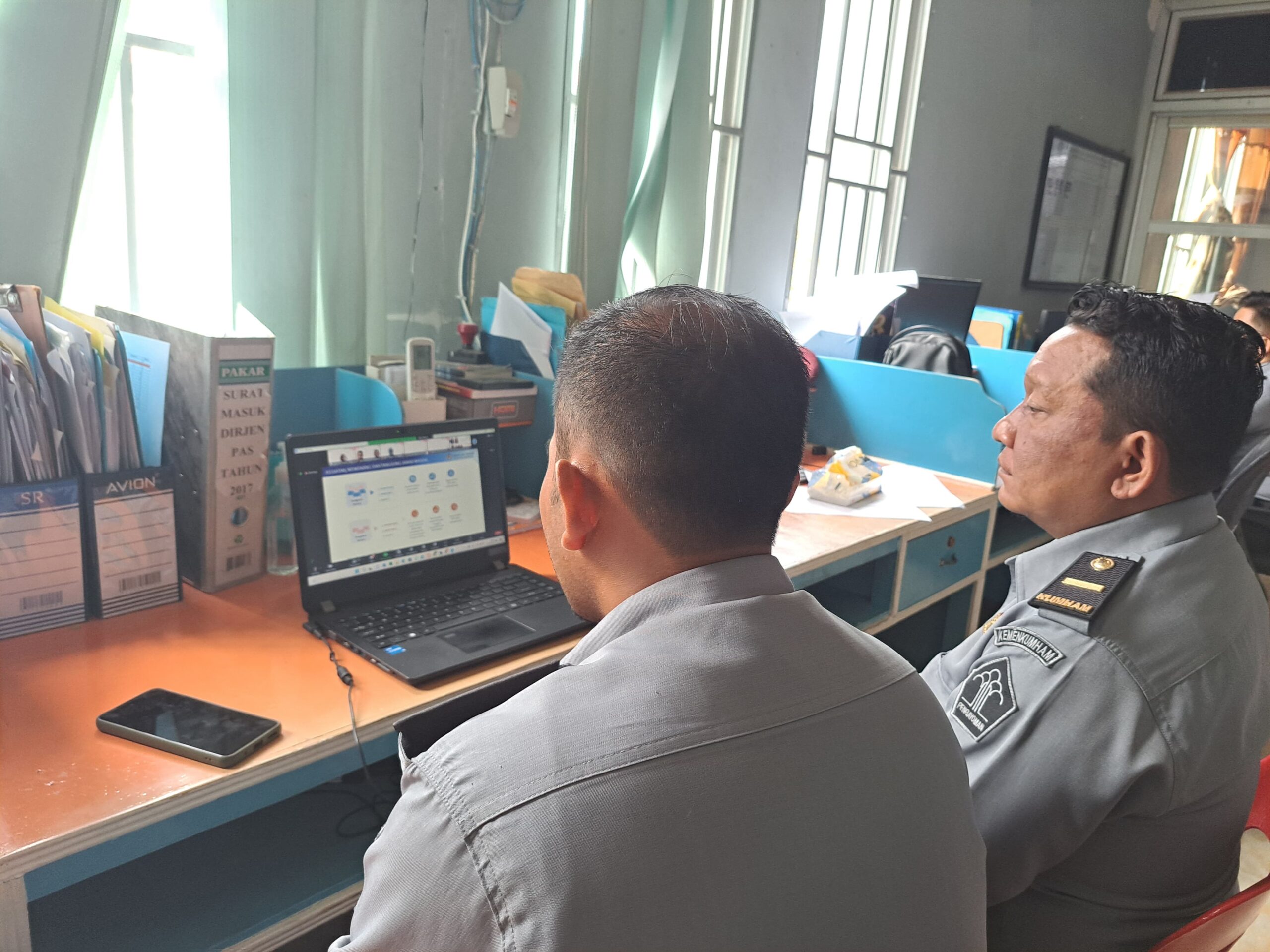 Lapas Labuhan Ruku Ikuti Rapat Koordinasi Virtual