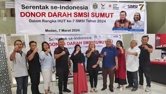 PMI Medan: Selamat HUT Ke-7 SMSI