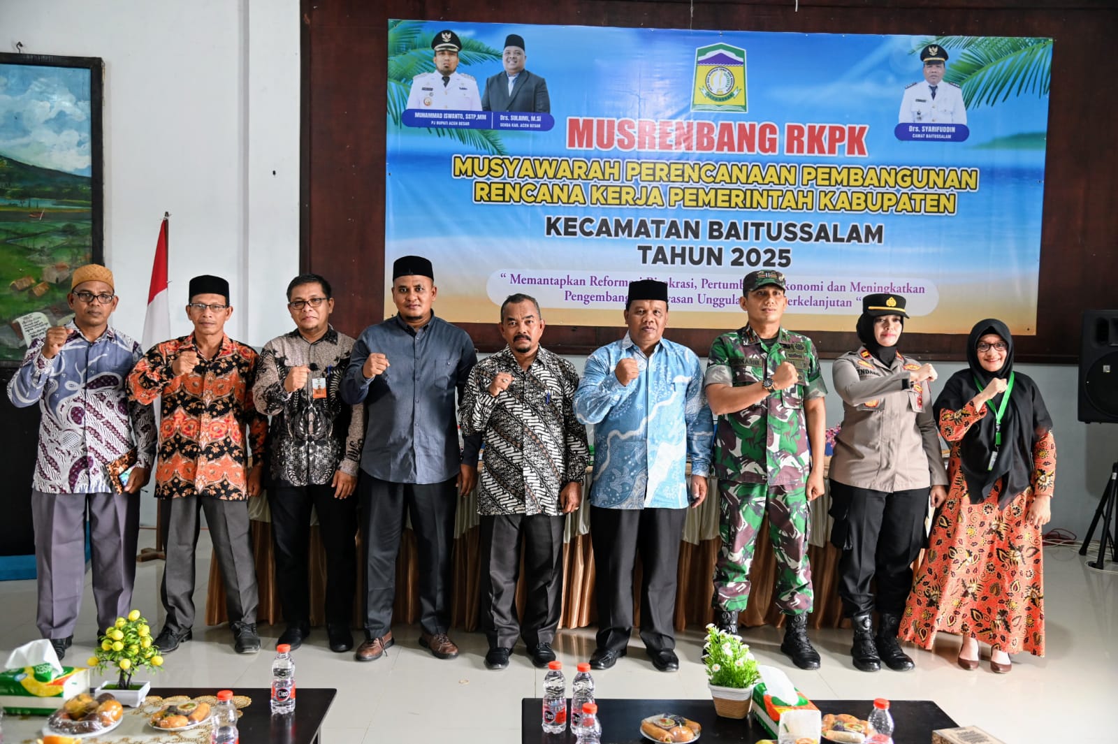 Asisten II Sekdakab Aceh Besar Buka Musrenbang Kecamatan Baitussalam