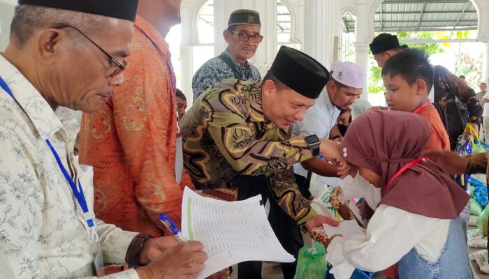 Sambut Ramadan, Pemerintah Kecamatan Kembang Tanjong Santuni 205 Yatim