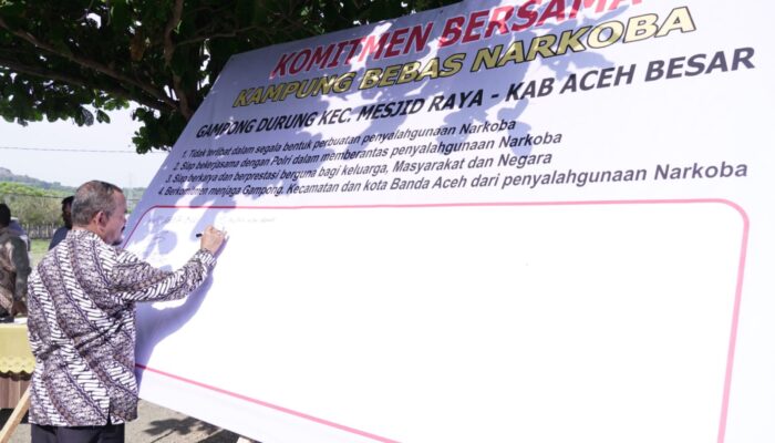 Durung Gampong Bebas Narkoba Ke-4 Di Aceh Besar