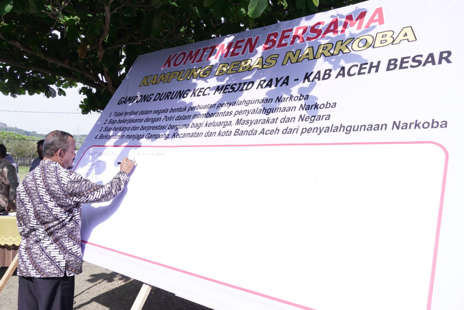 Durung Gampong Bebas Narkoba Ke-4 Di Aceh Besar
