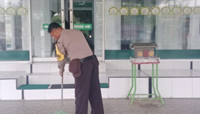 Menghadapi Ramadan, Jajaran Polres Langkat Giat Cipta Kondisi