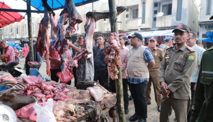 Jelang Ramadan, Sekdakab Aceh Besar Tinjau Pasar Induk Lambaro