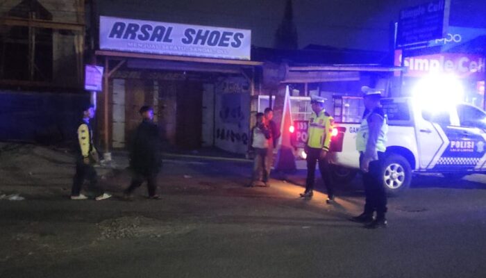 Cegah Balap Liar, Satlantas Polres Aceh Tengah Patroli Malam