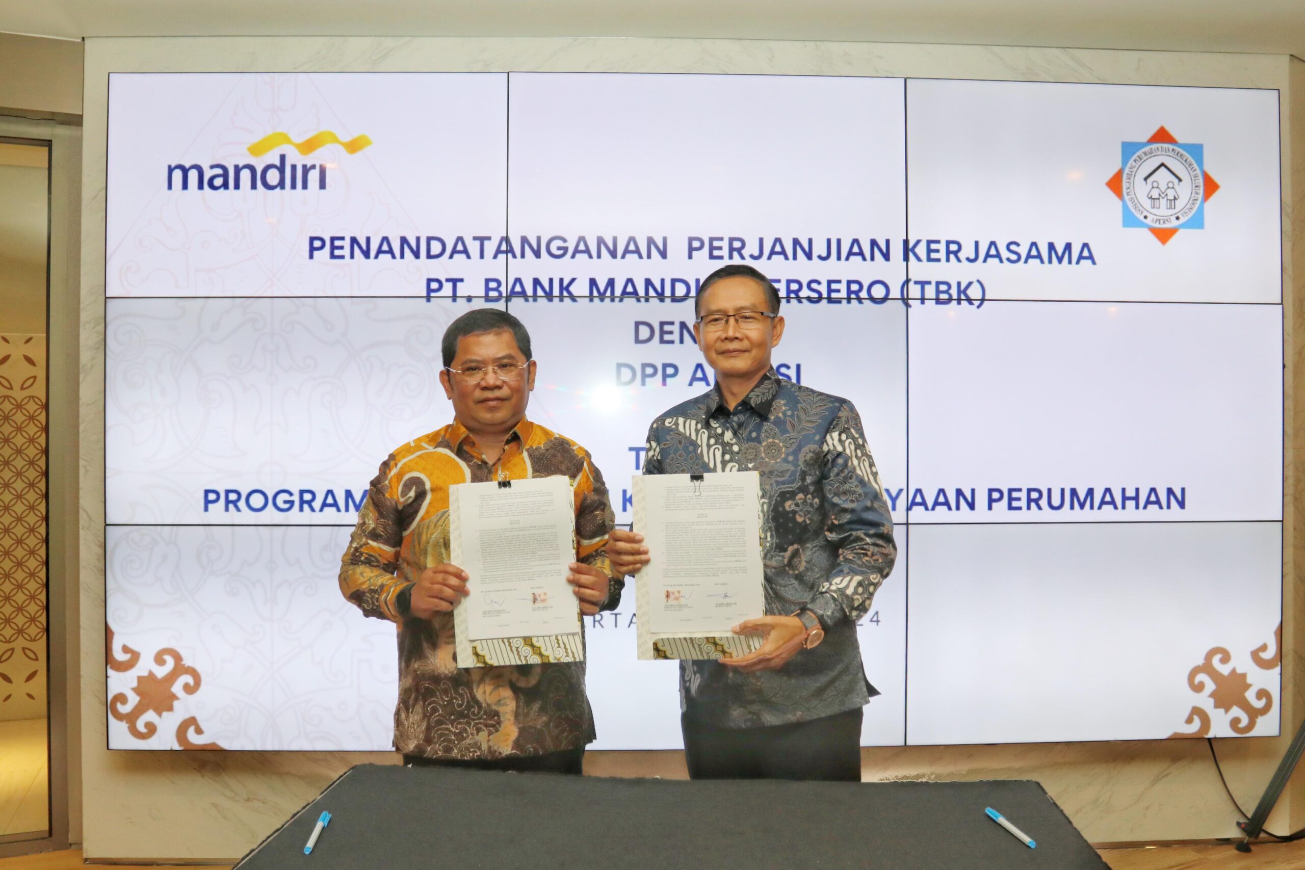 Permudah Kepemilikan Hunian, Bank Mandiri Teken Kerjasama dengan APERSI