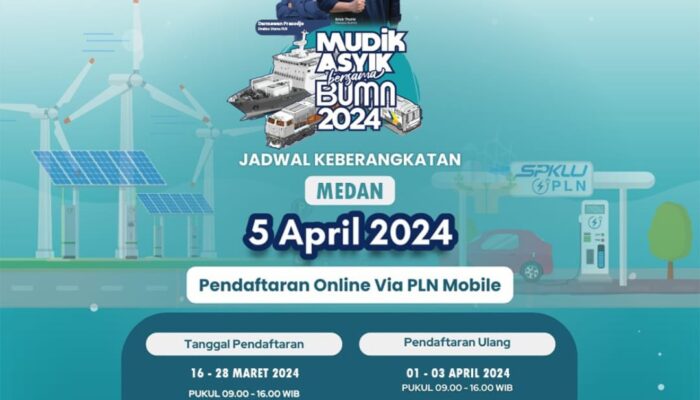 Gelar Mudik Asyik BUMN 2024, PLN UID Sumut Siapkan 1.000 Kuota Gratis