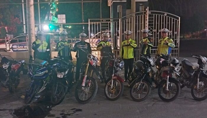 Puluhan Sepeda Motor Knalpot Brong Diamankan Satlantas Aceh Tengah