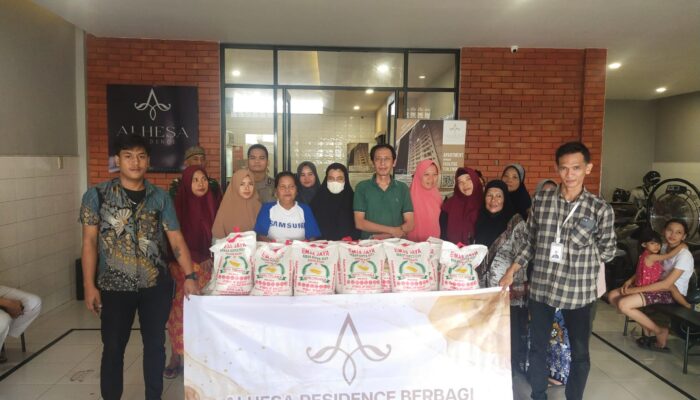 Alhesa Residence Salurkan Bantuan Sembako Ke Warga Lingkungan I Silalas