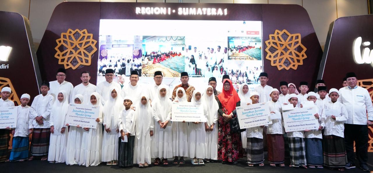 Tebar Berkah Ramadhan 1445 H, Bank Mandiri Santuni 2.750 Anak Yatim dan Dhuafa Di Medan