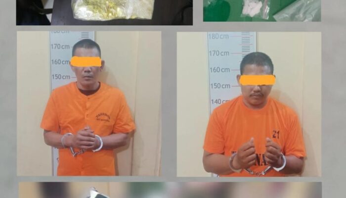Sat Narkoba Polres Langkat Kembali Amankan Dua Pria Pemilik  Sabu