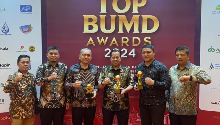 Perumda Tirtanadi Raih Top BUMD Awards Bintang 5, Dr Hassanuddin Top Pembina BUMD 2024, Kabir Bedi Top CEO BUMD 2024