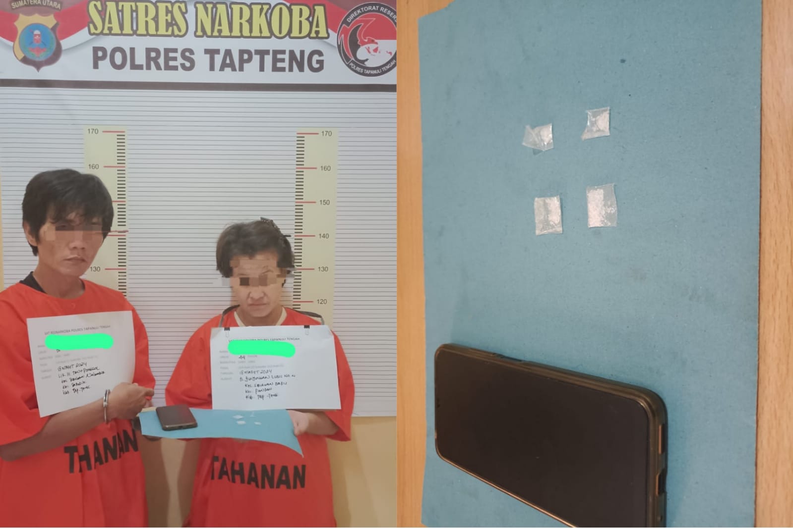 Dua Pengedar Sabu Ditangkap Sat Narkoba Polres Tapteng