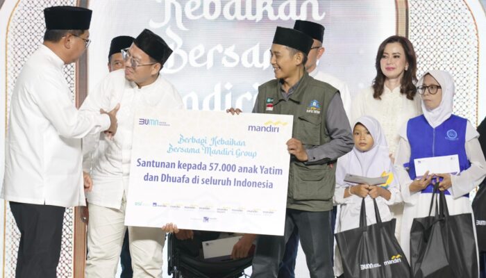 Tebar Berkah Ramadan 1445 H, Mandiri Group Santuni 57.000 Anak Yatim dan Duafa
