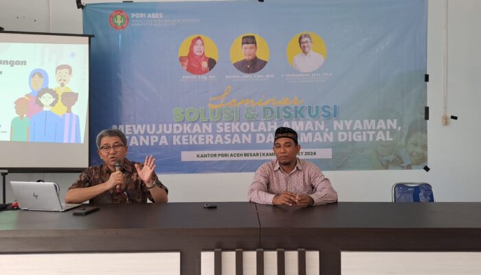 PGRI Aceh Besar Gelar Diskusi Wujudkan Sekolah Tanpa Kekerasan