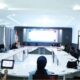 KOMISIONER KPID Sumut dan tenaga pemantau saat rapat monitoring dan evaluasi di Aula KPID Sumut. Waspada/Ist