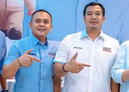 Dr. Kiki Handoko Sembiring, SH, MKn (kiri) bersama Ade Jona Prasetyo. Waspada/Ist