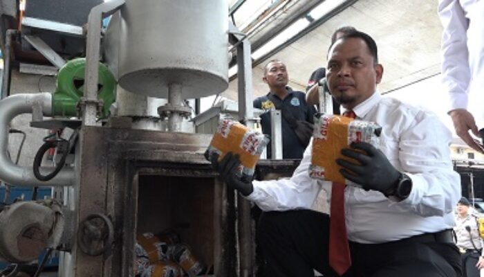 Satresnarkoba Polrestabes Medan Musnahkan 53 Kg Sabu Dan 10.000 Butir Ekstasi