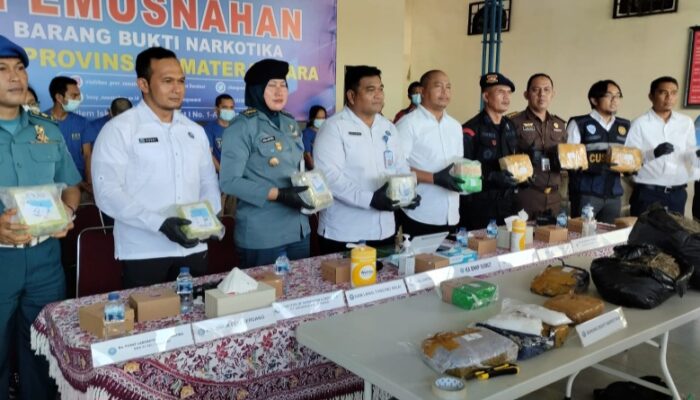 Januari-Maret, BNN Sumut Tangkap 8 Pengedar Narkoba