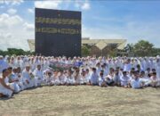 900 Siswa Perguruan Islam Al Ulum Medan Manasik Haji Di Masjid Agung Sergai