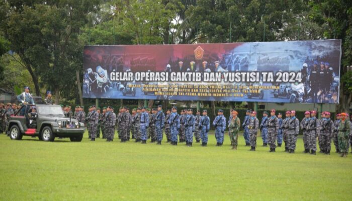 Dankosek I Medan Pimpin Operasi Gaktib Dan Yustisi POM TNI TA 2024 Wilayah Sumut