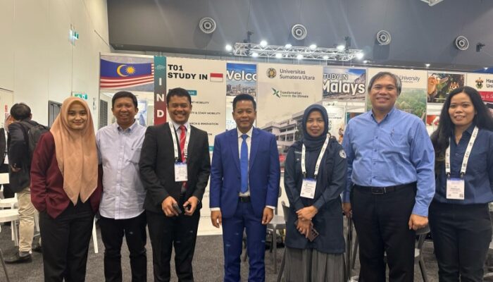 Perkuat Internasionalisasi, USU Ikuti Pameran Pendidikan APAIE Di Australia