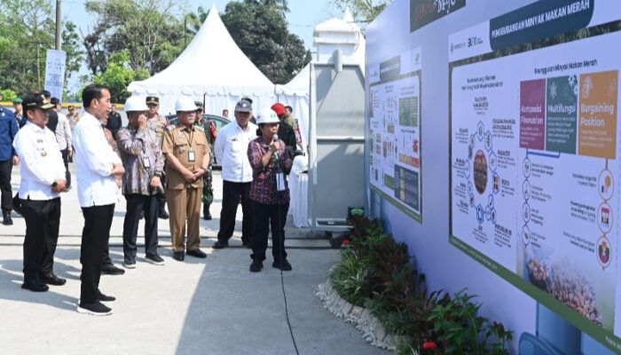 Pangdam I/BB Dampingi Presiden RI Resmikan Pabrik Minyak Makan Merah Pagar Merbau