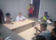 Lantas Polsek Sunggal Selesaikan Lakalantas Beruntun Lewat Mediasi