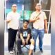 PELAKU pencurian lampu jalan di Jl. Asia Medan diamankan pihak kepolisian. Waspada/Ist