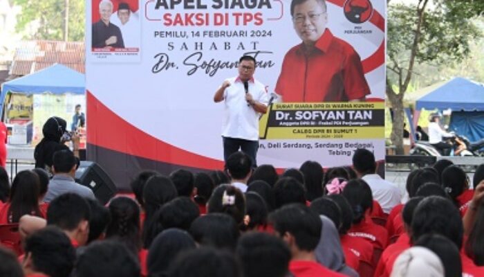 Sofyan Tan Janji Tetap Berjuang Bidang Pendidikan