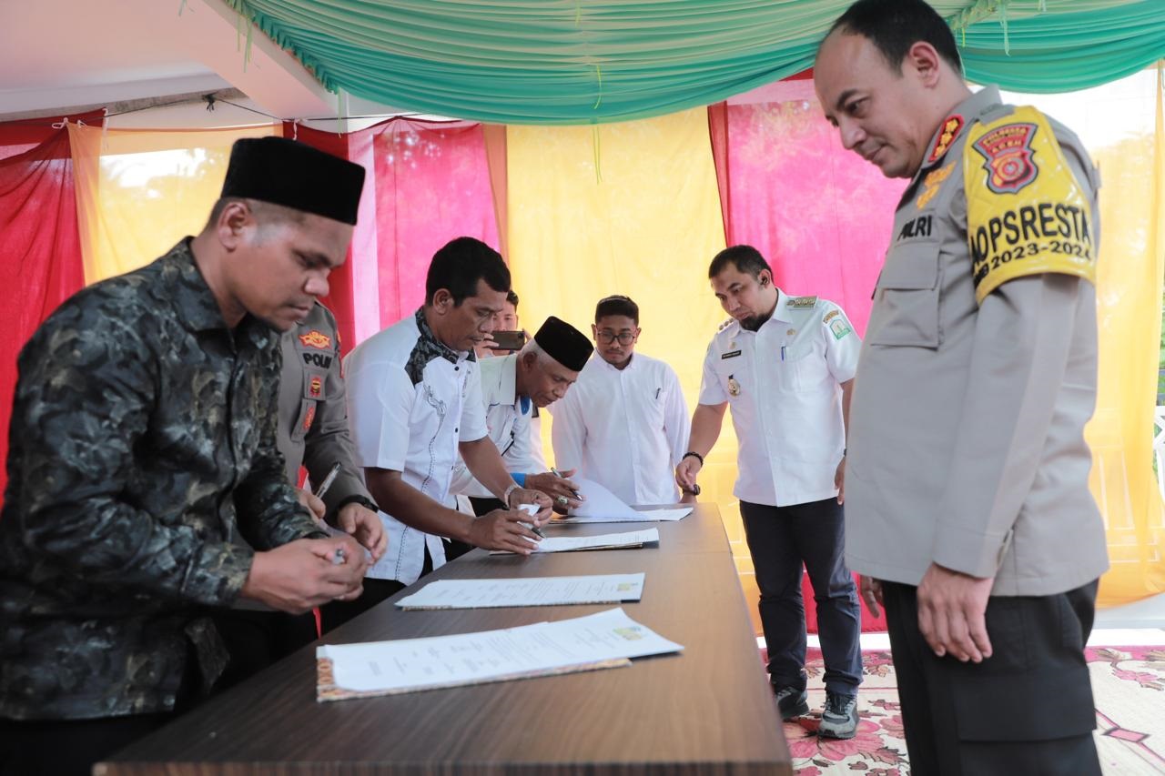 Pj Bupati Dan Kapolresta Launching Kampung Bebas Narkoba Di Lheu Blang