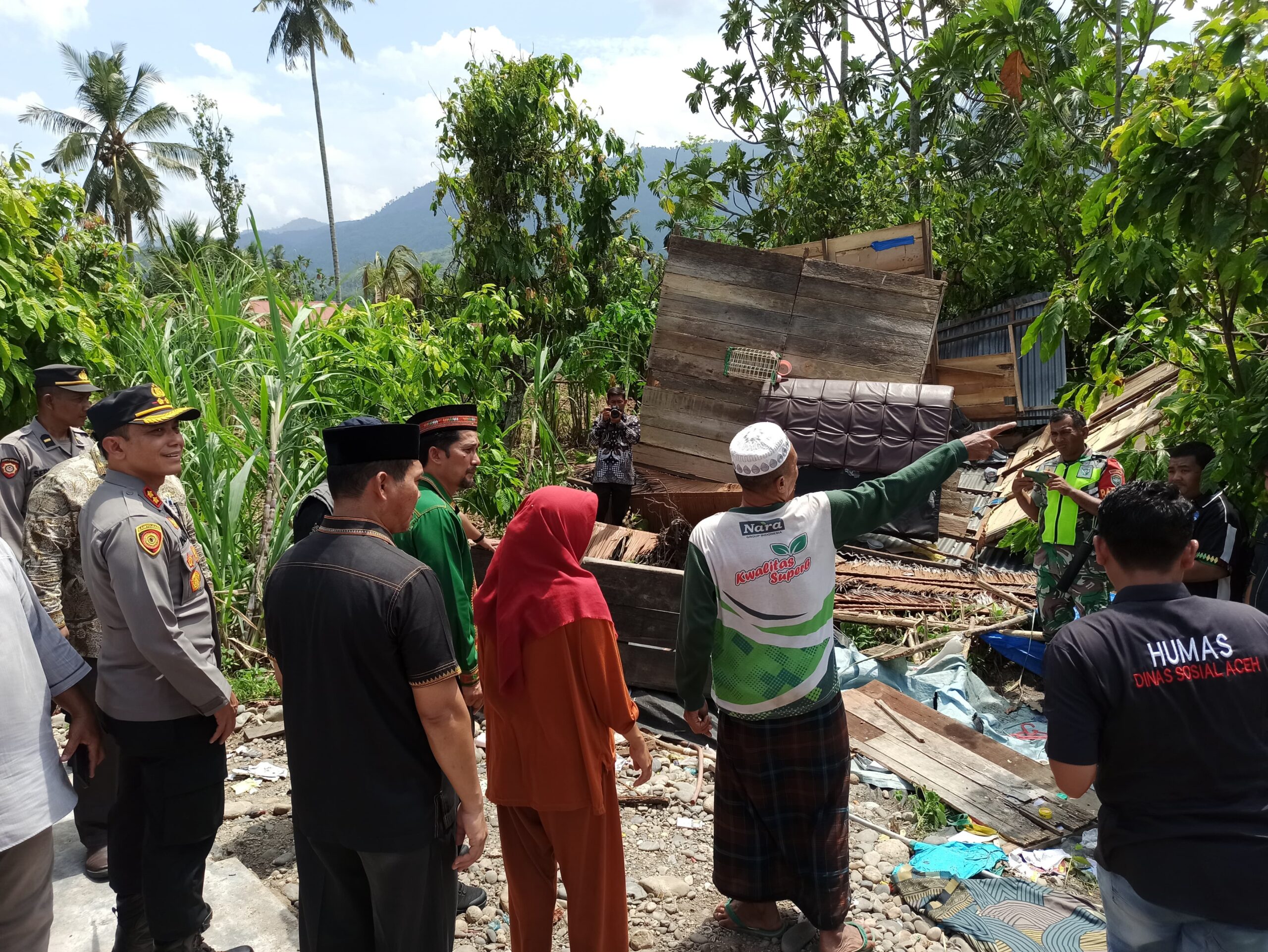 Pemprov Aceh Dan Pemkab Agara Bantu Korban Puting Beliung