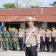 Polres Tapanuli Utara menggelar apel gelar Operasi Keselamatan Toba 2024 di Terminal Madya Tarutung, Rabu (13/3). Waspada/ist