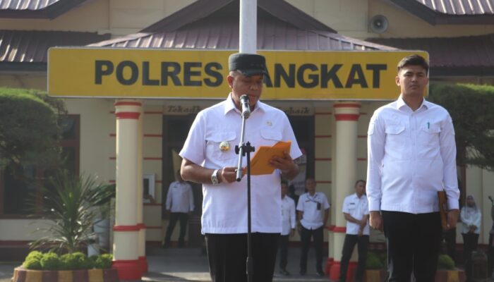 Apel Gelar Pasukan Ops Keselamatan Toba Dipimpin Pj Bupati Langkat 