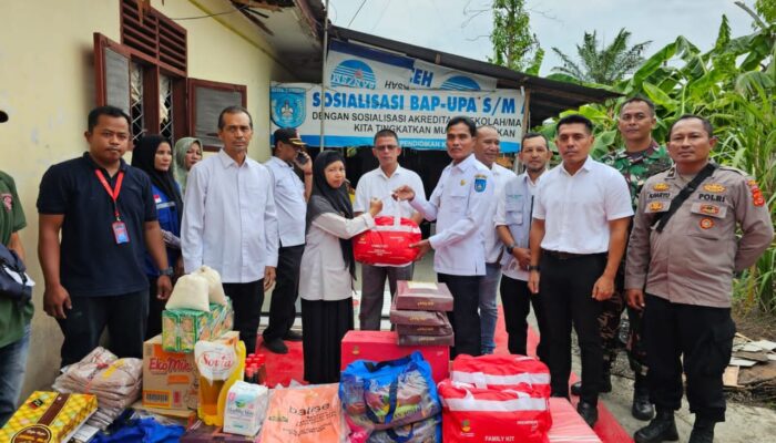 Pemko Langsa Serahkan Bantuan Sembako Rumah Kebakaran