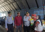 Polres Sibolga Berikan Bantuan Korban Kebakaran 17 Rumah