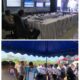 Kolase, pengamanan event F1H2O di Balige. Kompolnas saat meninjau Command Center di Mess Pemprov Sumut (atas) dan Cek urine yang dilakukan Polres Toba terhadap 37 Supir Shuttle Bus di Event F1 Powerboat (bawah). Waspada/Ist