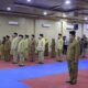Terlihat ke 18 pejabat yang akan di lantik.(Waspada/Ist)