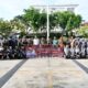 Pj.Wali Kota Banda Aceh Amiruddin melepas kontingen MTR Pramuka di halaman balai kota Banda Aceh, Jumat (22/03/24). (Waspada/T.Mansursyah)